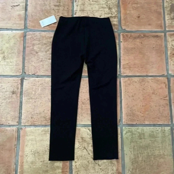 🔷 KAREN KANE NEW Tuxedo Black Silver Stripe Ankle Pant XS - Picture 8 of 10